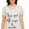 thumbnail image 4 of George Women's Soft V-Neckline Pajama Tee, 4 of 6