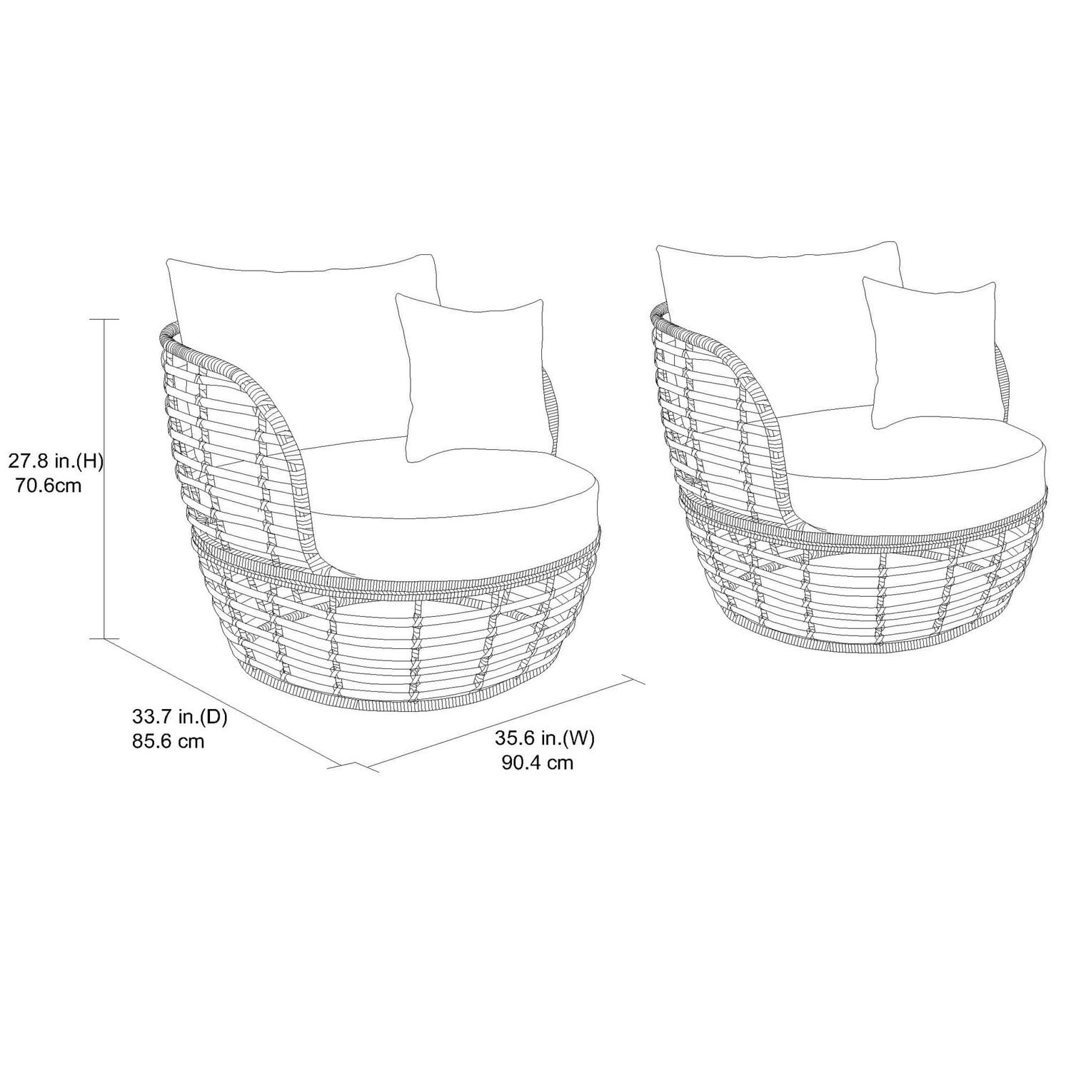 hometrends Dune Chair Set Walmart