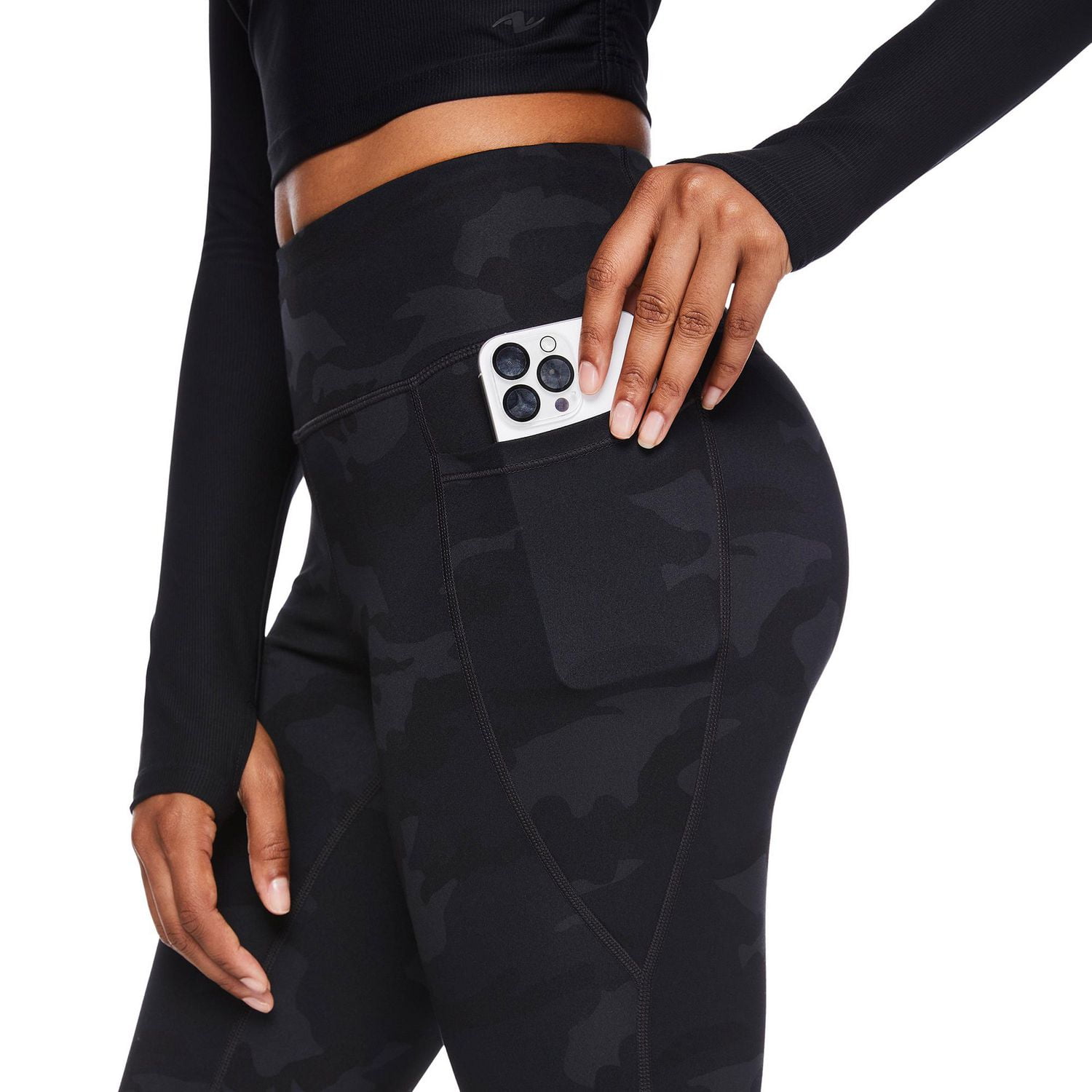 Athletic Works Women's High Rise Pocket Legging, Sizes XS-XXL