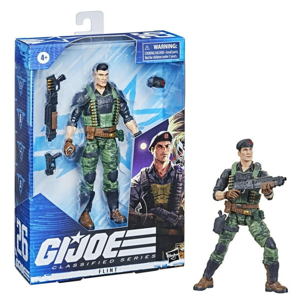 GI Joe Classified Series Flint Action Figure 26 Collectible Premium Toy  with Multiple Accessories 6-Inch Scale with Custom Package Art