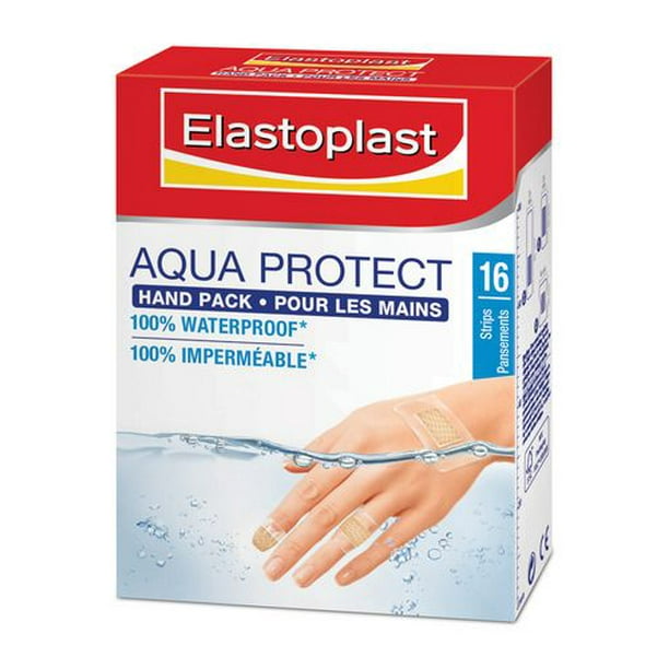 Elastoplast Assortiment Imperméables pour les Mains Pansements imperméables pour les mains - boîte de 16