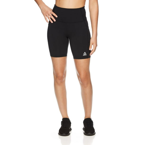 Reebok Workout Ready High-Rise Shorts Womens Athletic Shorts X Small Night  Black