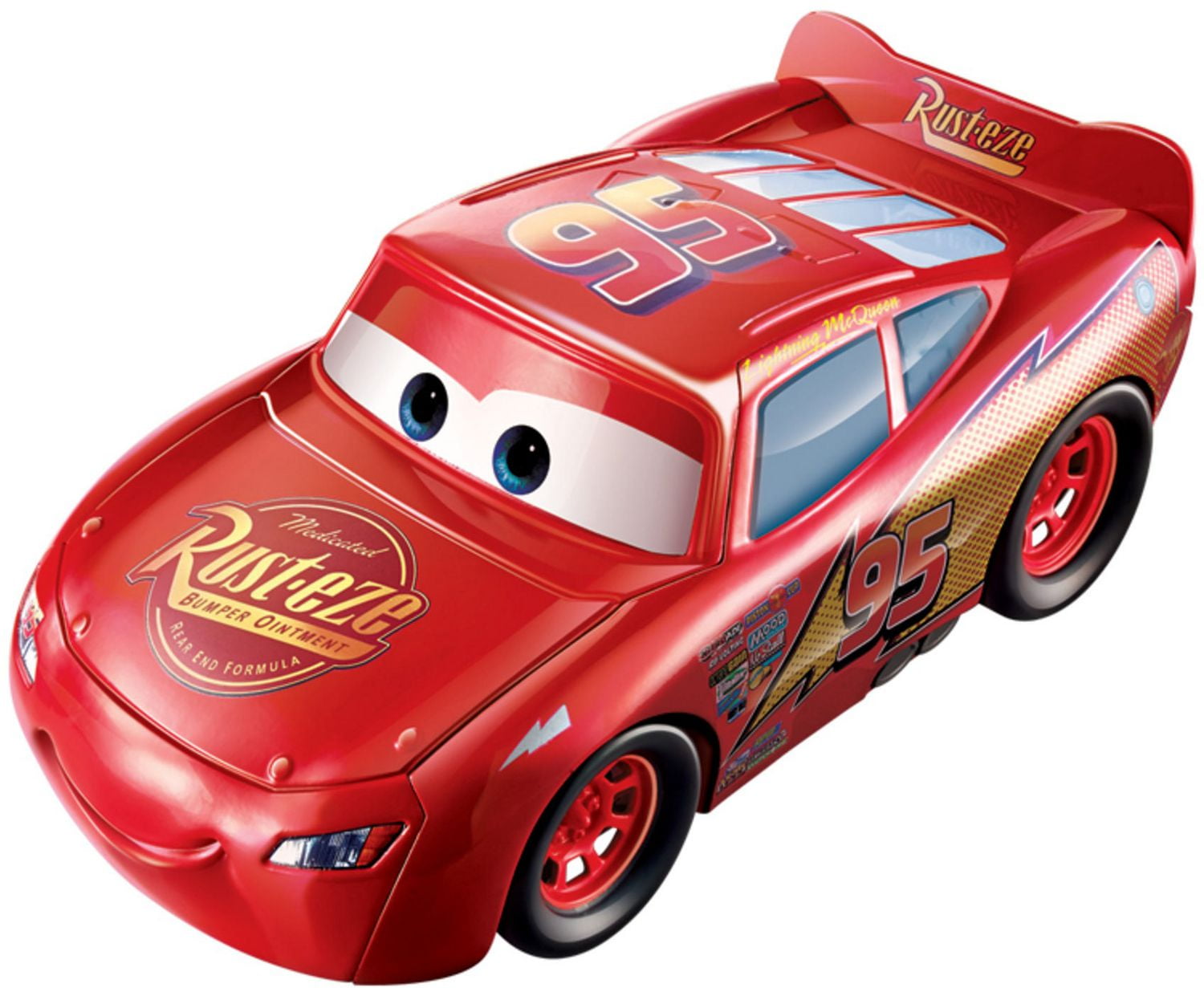 Disney Cars Disney/Pixar Cars - Transforming Lightning McQueen Playset ...