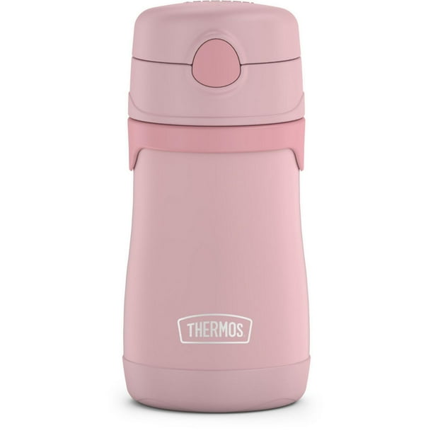 Thermos Baby Vacuum Insulated  Stainless Steel 10 Oz Straw Bottle, 10 Oz Bottle