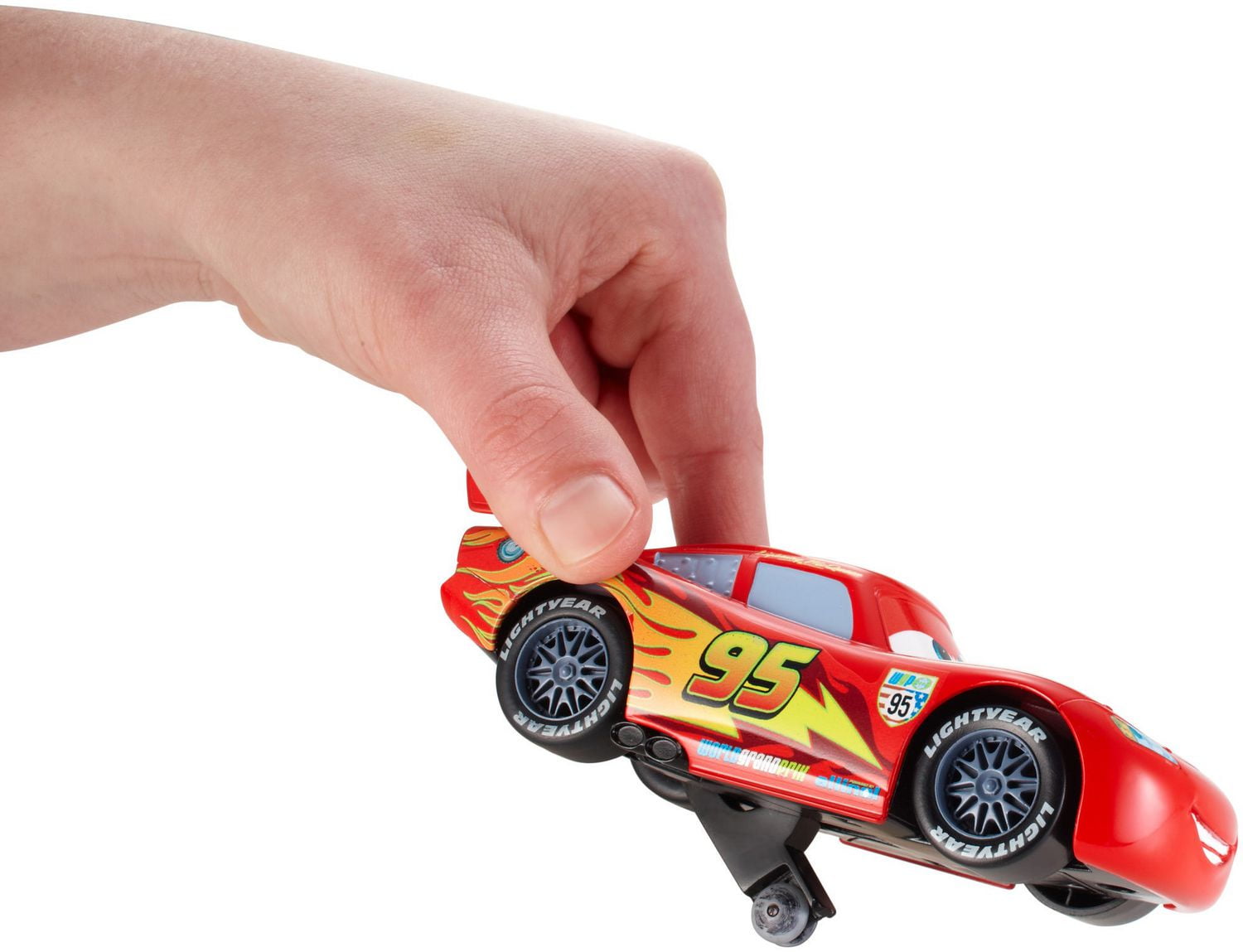 Disney Pixar Cars Wheelie Action Racers Lightening McQueen Walmart