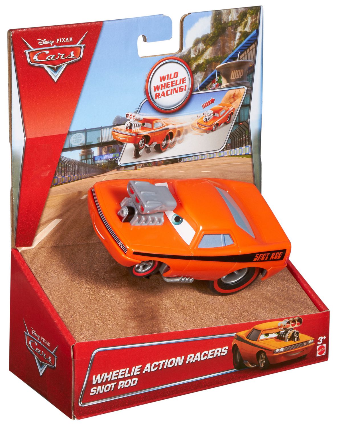 Disney/Pixar Cars Wheelie Action Racers - Snot Rod 