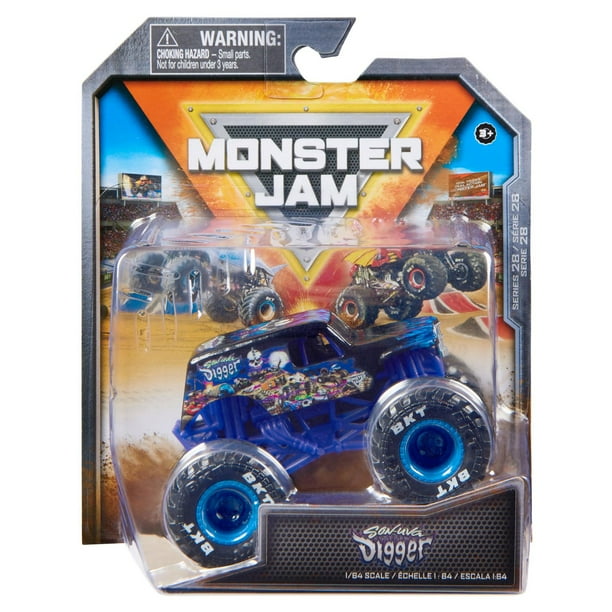 Monster Jam, Official Son-uva Digger Monster Truck, Die-Cast Vehicle, 1 ...