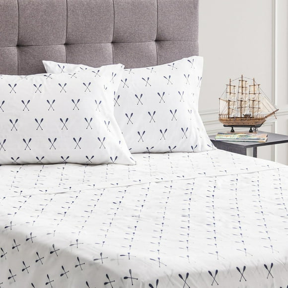 Safdie & Co. Sheet Sets 4PC D Printed Microfiber Paddles