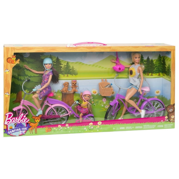 Barbie Camping Fun Bike Playset 