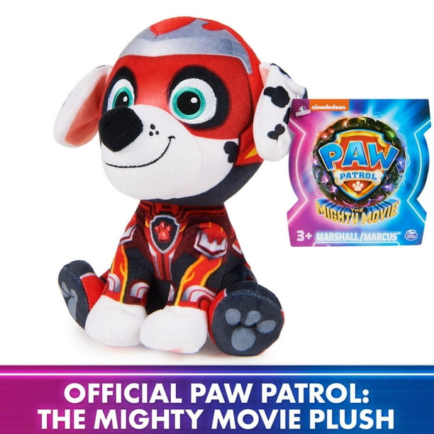 PAW Patrol : La Super Patrouille le film, Peluche Liberty Super Patrouille  avec trois animaux en peluche miniatures jeunes patrouilleurs