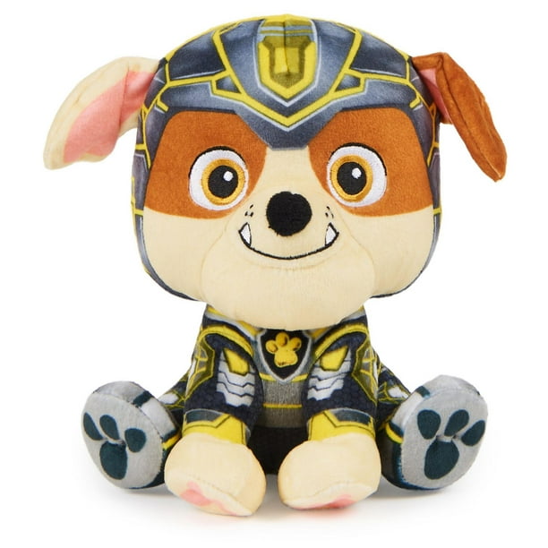 PAW Patrol : La Super Patrouille le film, Peluche Ruben Super Patrouille de  17 cm, animaux en peluche haut de gamme, jouets pour garçons et filles à