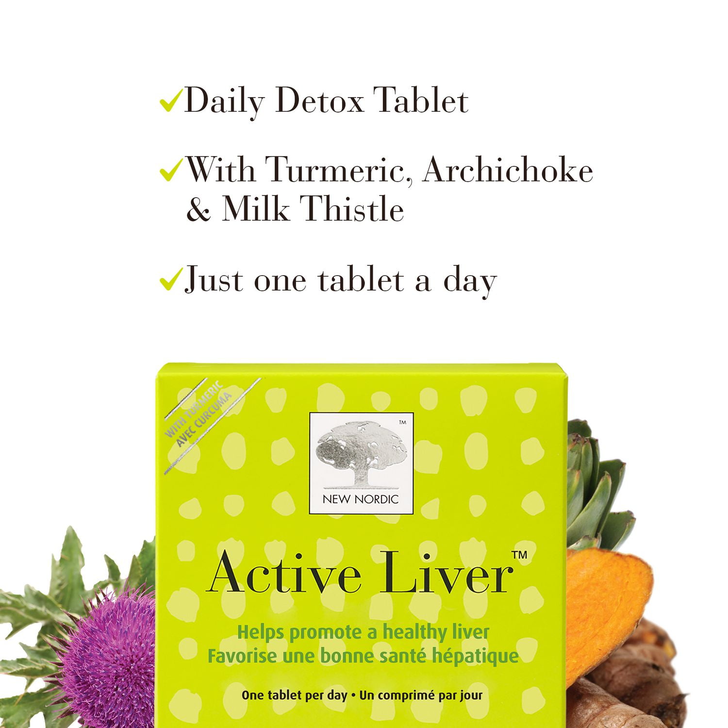 New Nordic Active Liver - 30 tablets, Daily detox formula