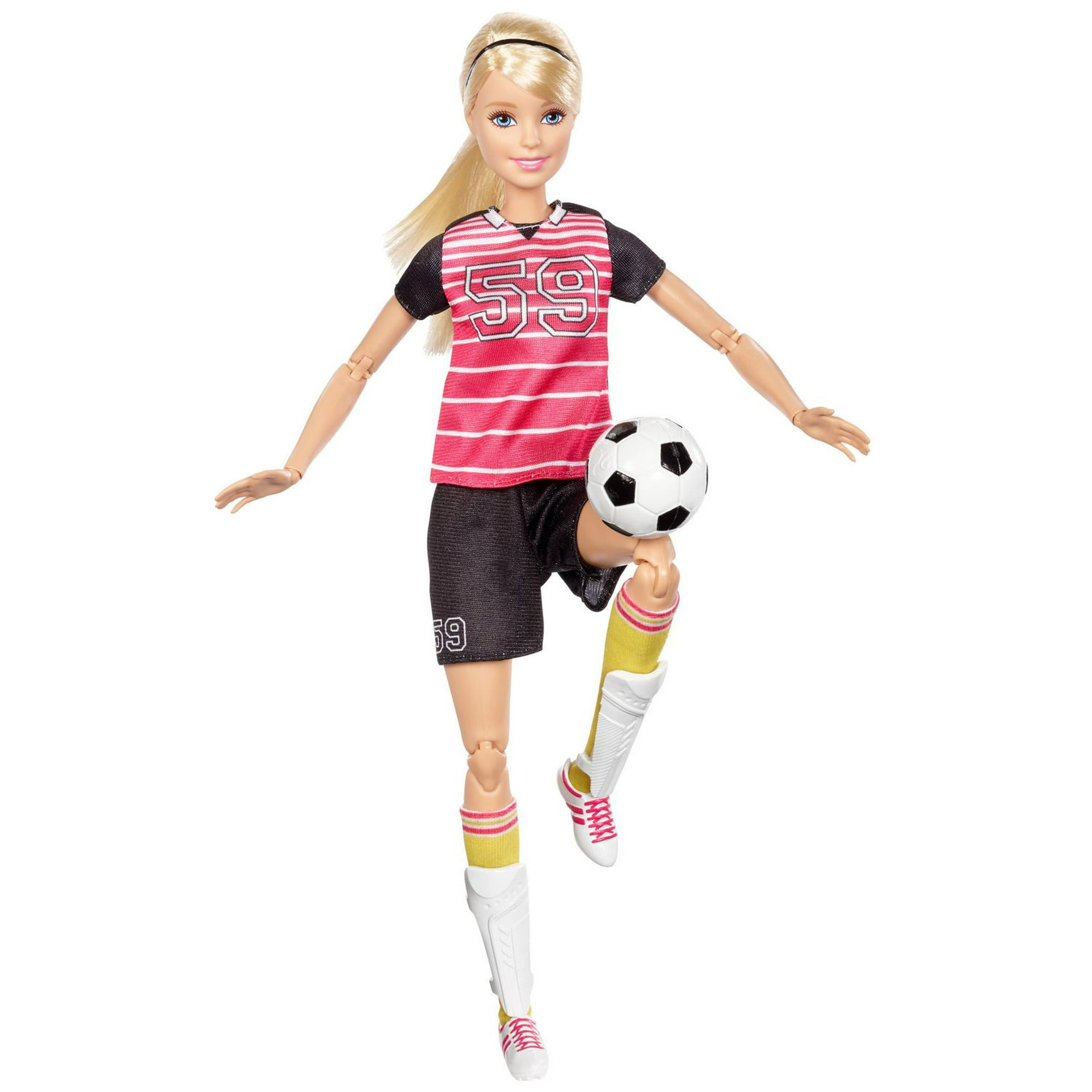 Barbie Made to Move Fashion Doll with Black Hair Wearing Removable Yellow  Sports Top & Pink Yoga Pants, 22 Bendable “Joints”, Dolls -  Canada