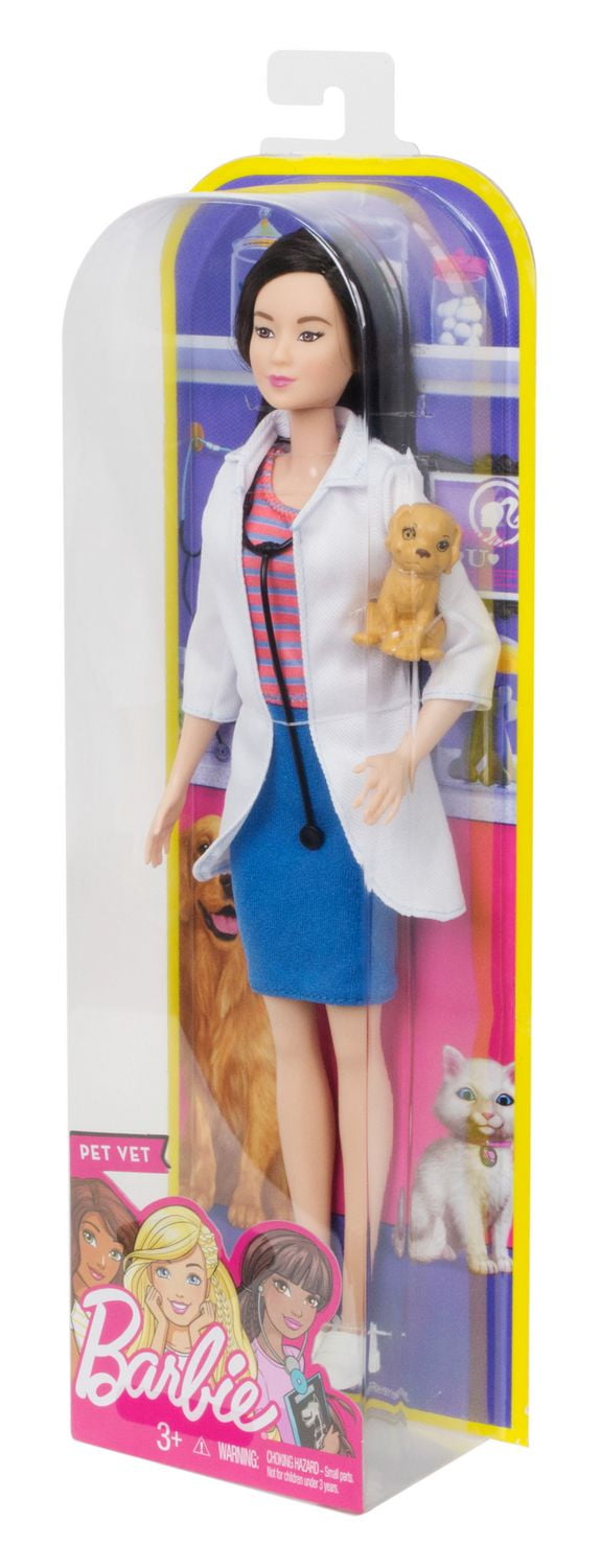 Barbie Careers Pet Vet Doll Walmart