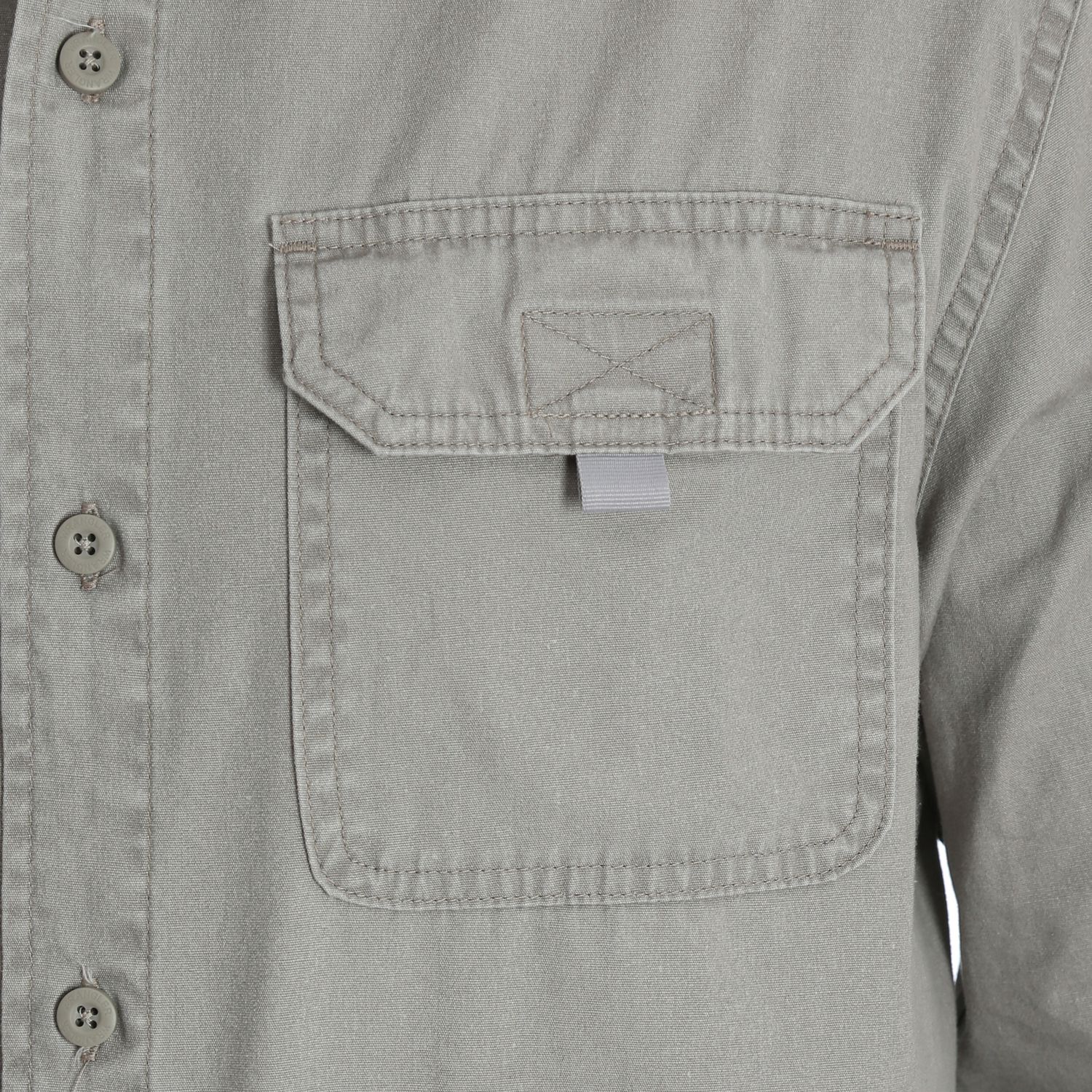 Wrangler Men s Long Sleeve Canvas Shirt Walmart.ca