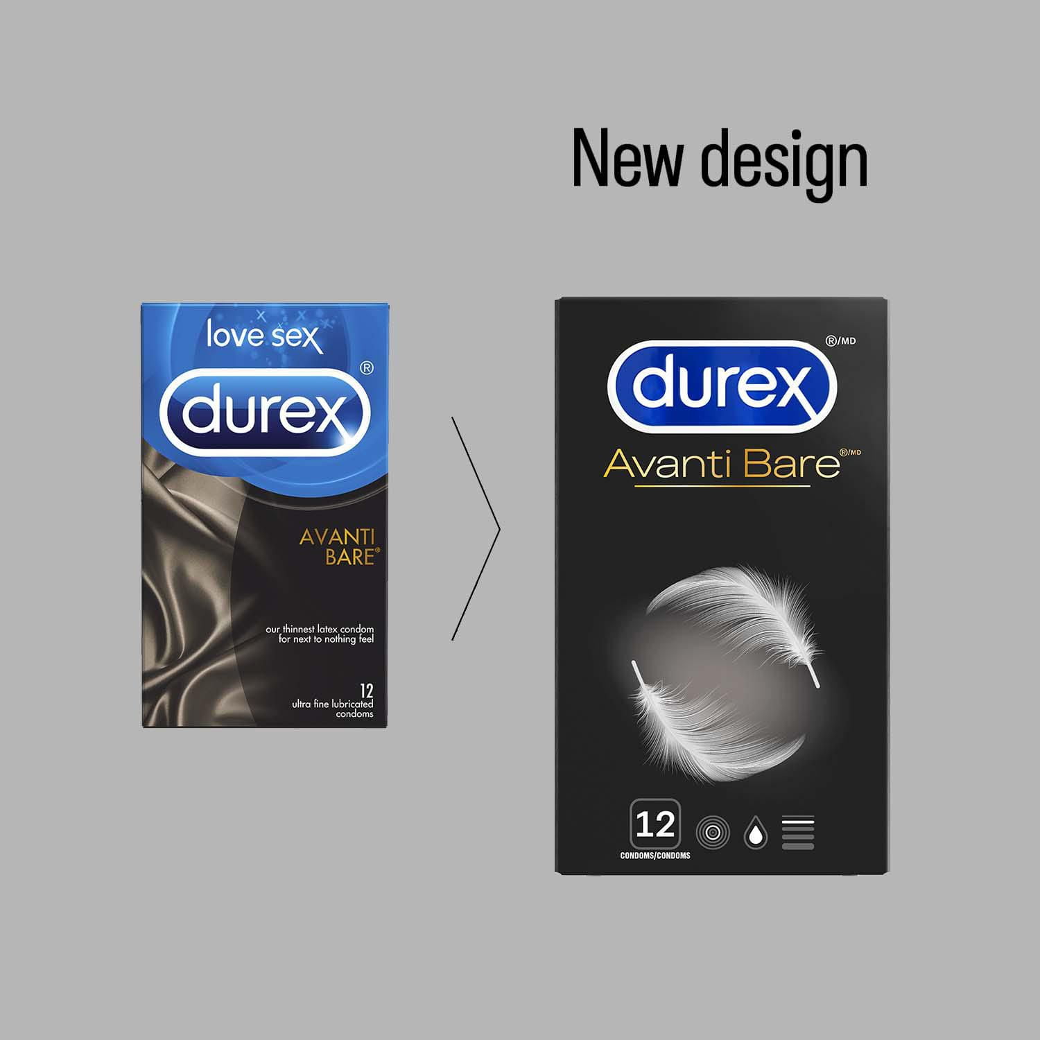 Durex® Avanti Bare® Ultra Thin, 12 Count, 12 condoms 