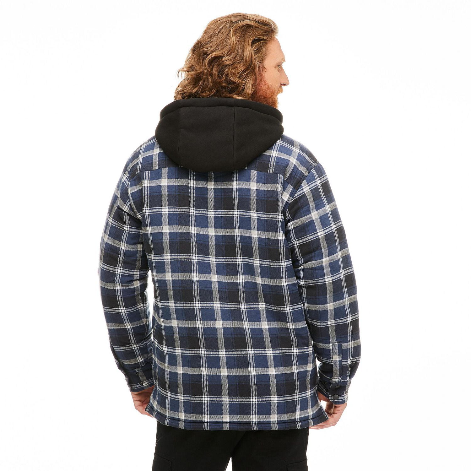 Dickies flannel jacket sale with hood walmart