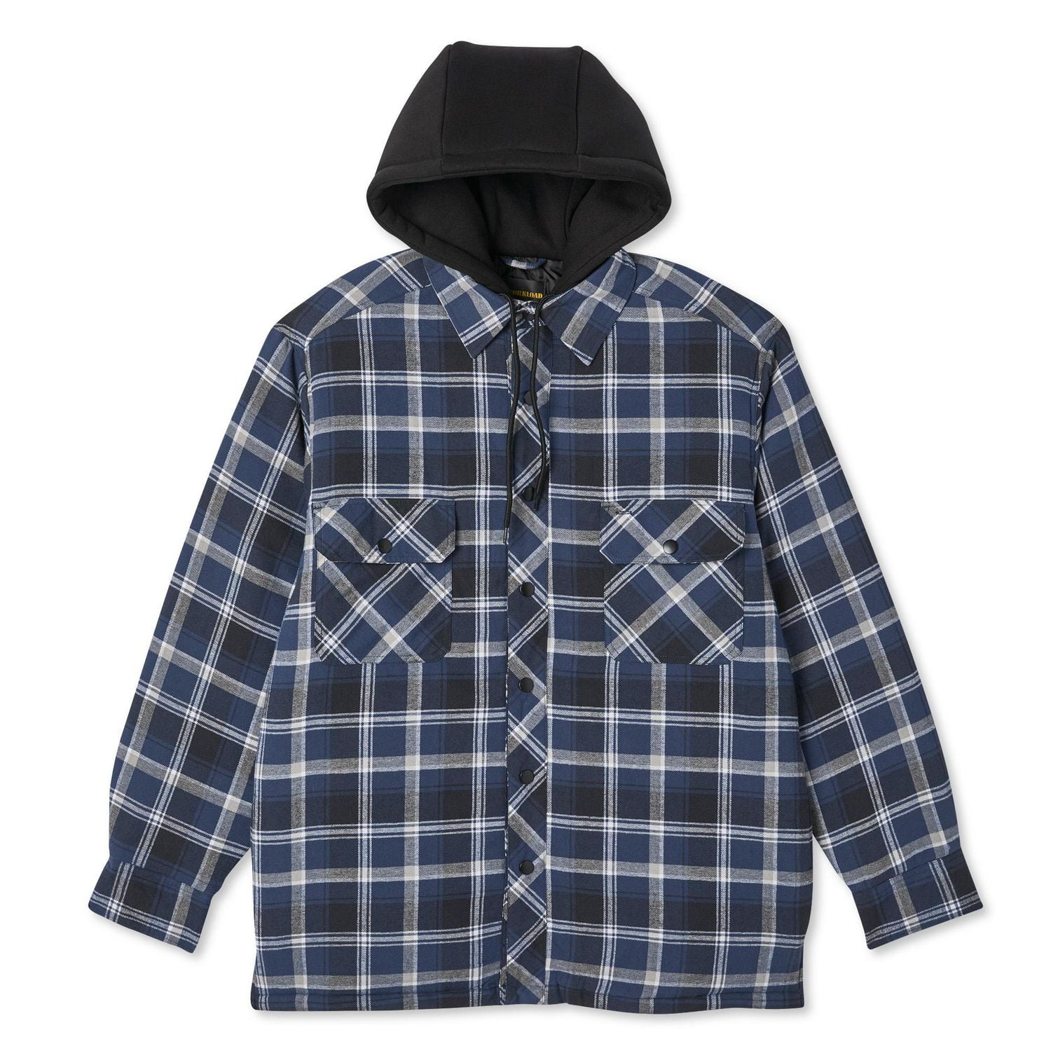 Flannel jacket with hood on sale walmart