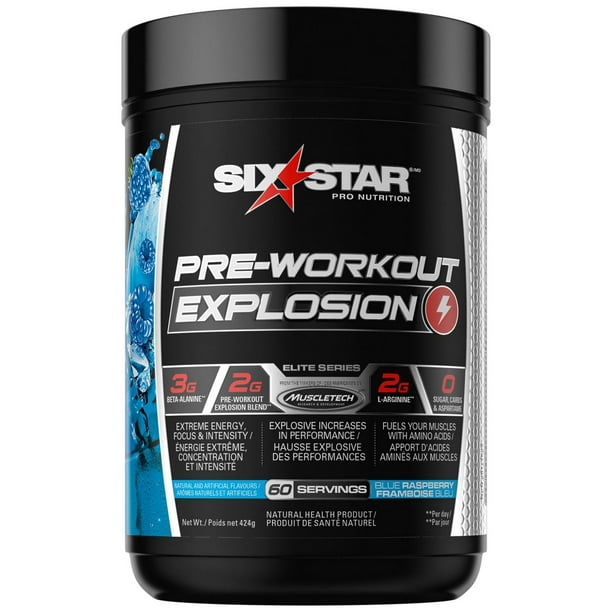 Six Star Preworkout Explosion Pre Workout Powder For Men And Women With Creatine Monohydrate 3285