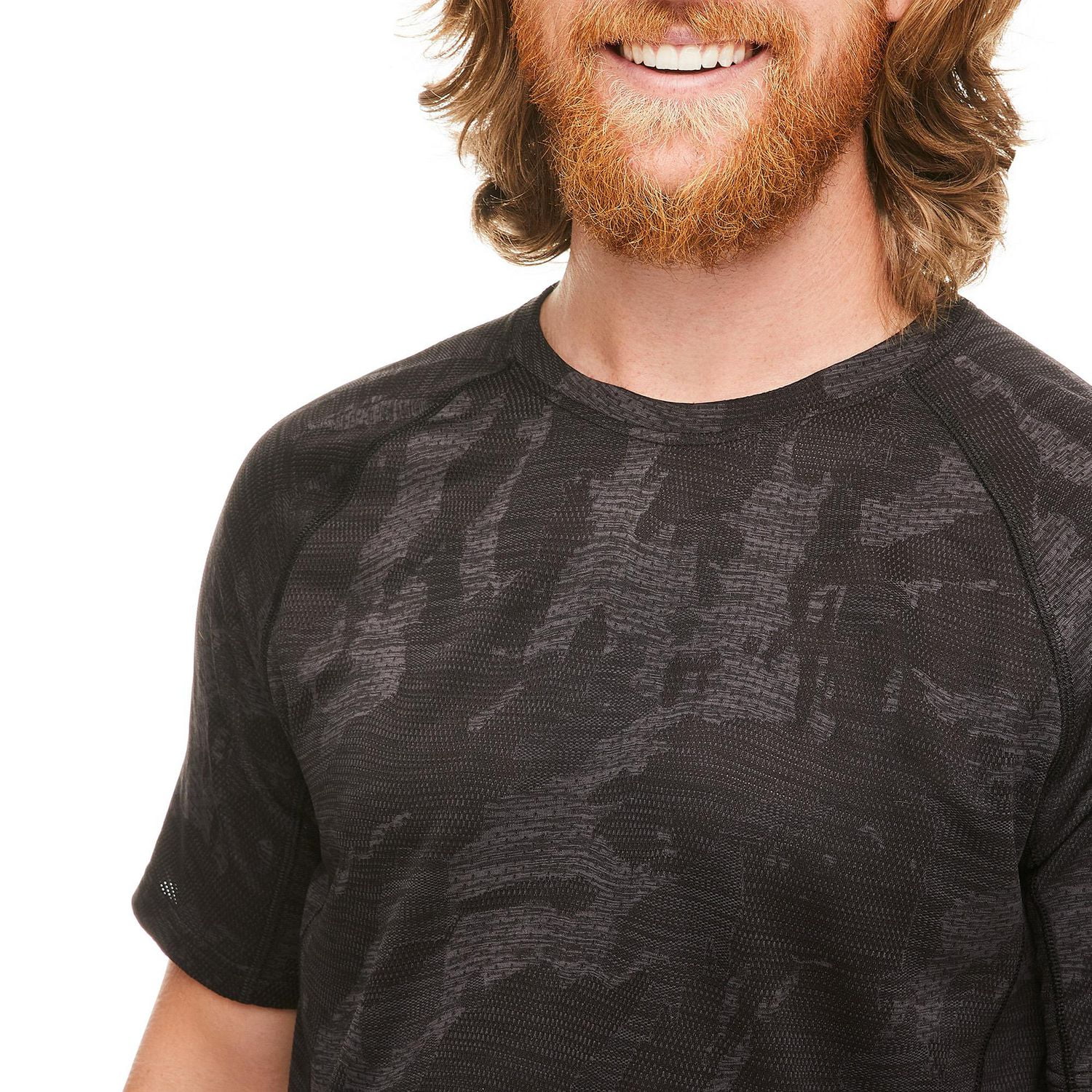 Athletic Works Men's Camo Jacquard Tee