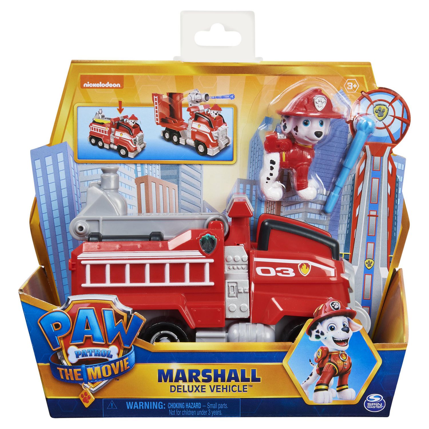 PAW Patrol, Marshall's Deluxe Movie Transforming Fire Truck Toy