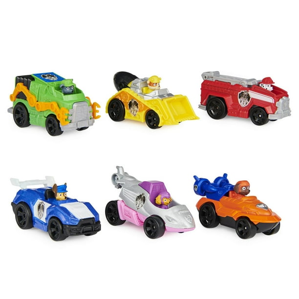 PAW Patrol, Gift Pack True Metal du film, Pack de 6 véhicules en métal  moulé à collectionner, échelle 1:55, jouets pour enfants à partir de 3 ans  