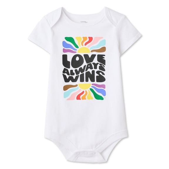 George Baby Girls' Pride Bodysuit