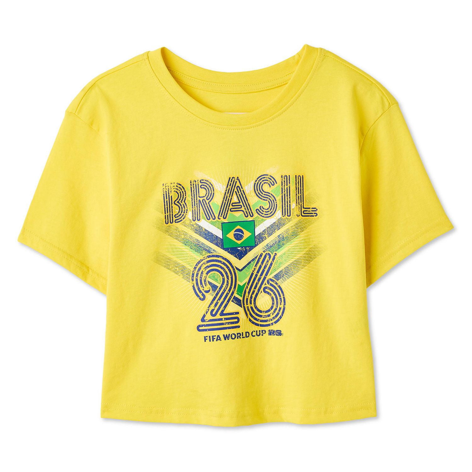 T-shirt écourté Coupe du monde féminine FIFA 2026 Brésil pour femmes