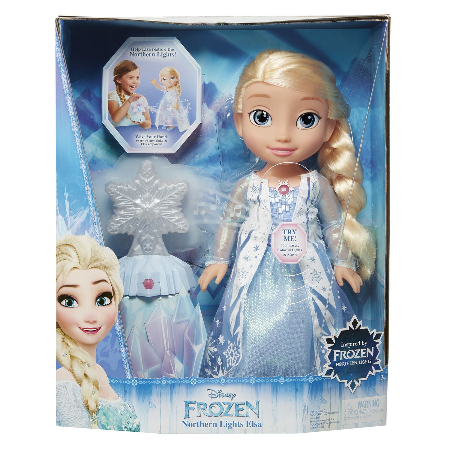 elsa doll with snowflake