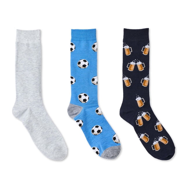 George Men's Crew Socks 3-Pack