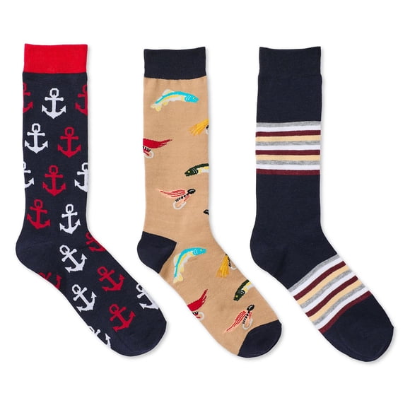 George Men's Crew Socks 3-Pack