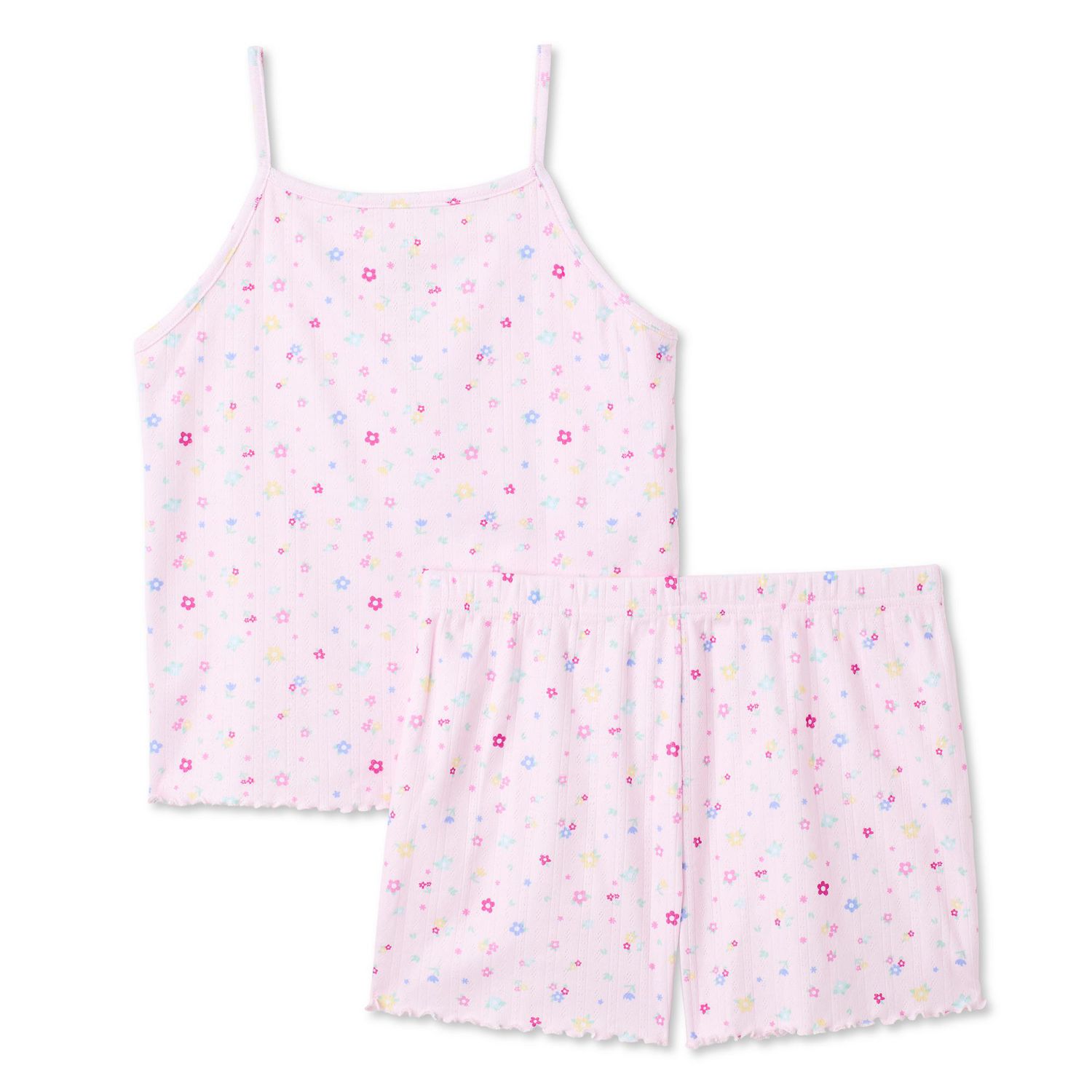 George Girls' Two Piece Pointelle Pajama Set