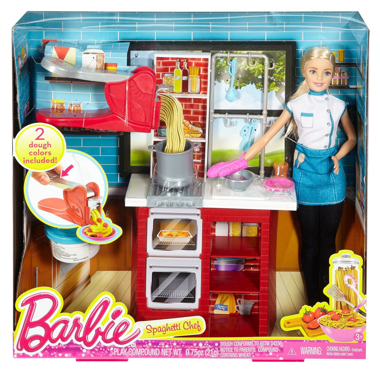 Barbie Spaghetti Chef Doll Playset Blonde Walmart