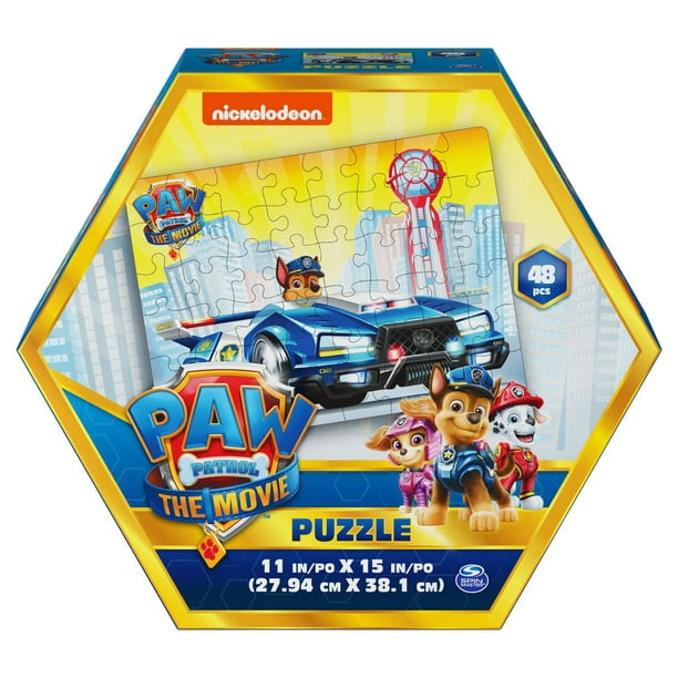 PAW Patrol The Movie, Puzzle de 48 pièces pour les enfants de 4 ans et plus, Chase