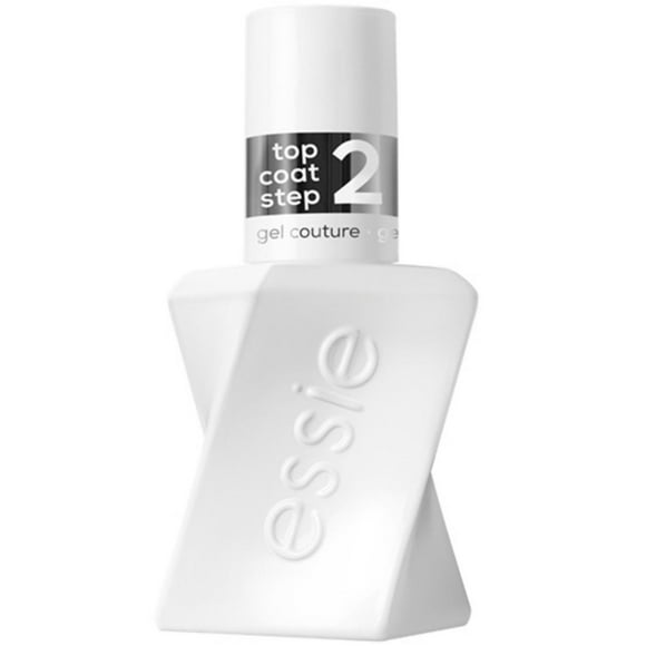 Essie Gel Couture Nail Polish Clear Top Coat, High Shine Nail Polish Top Coat