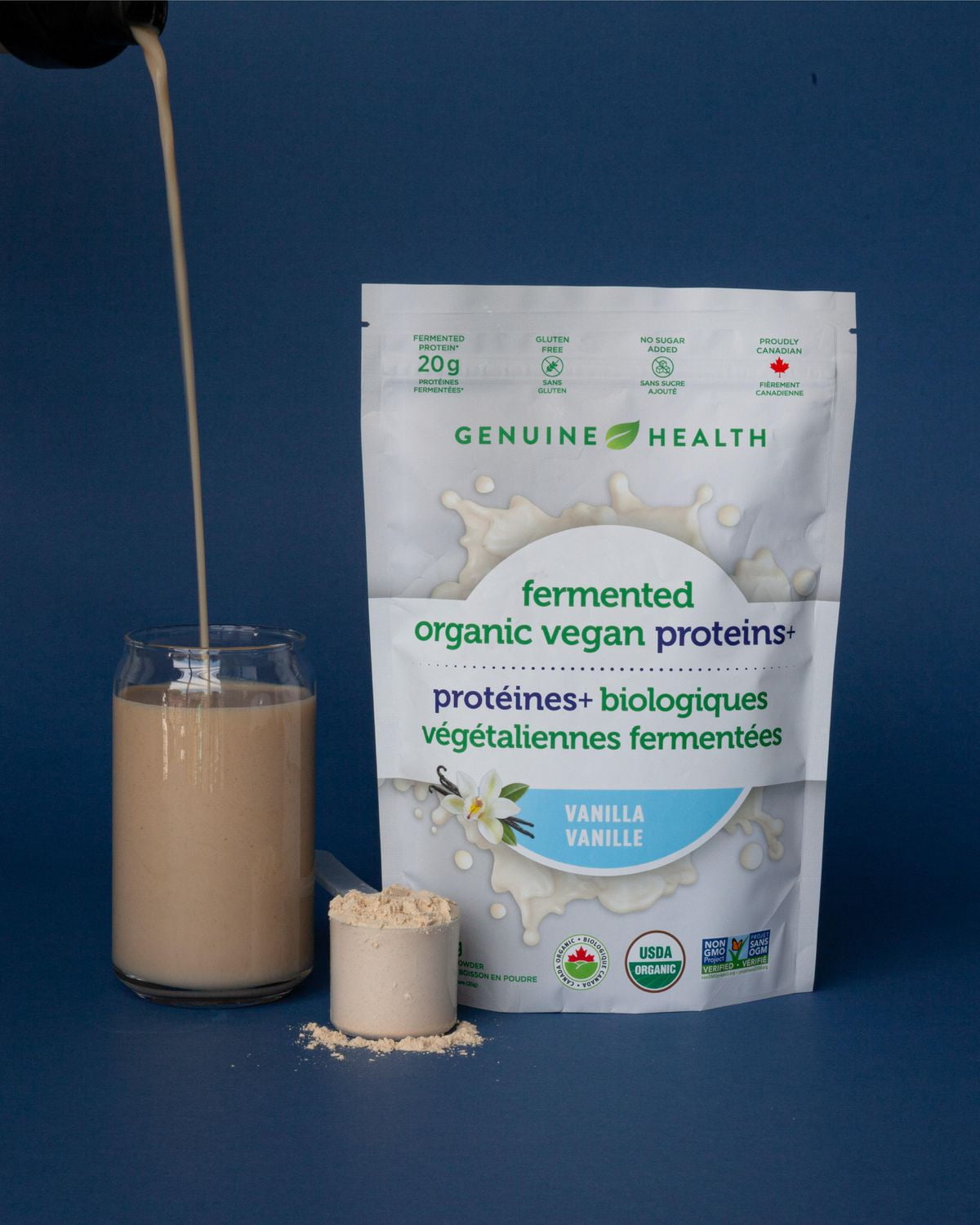 Genuine Health Fermented Organic Vegan Proteins Vanilla, 10 servings