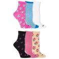 thumbnail image 1 of HOTSOX Women's 6 Pair Fashion Mid Crew Socks Size 4-10, 1 of 6