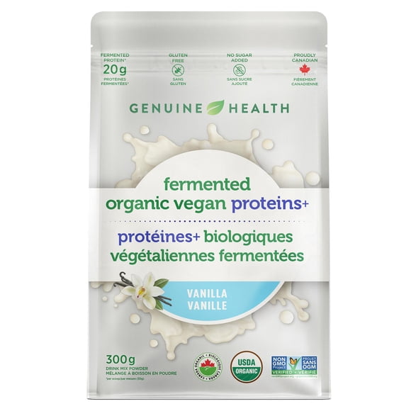 Genuine Health Fermented Organic Vegan Proteins Vanilla, 10 servings