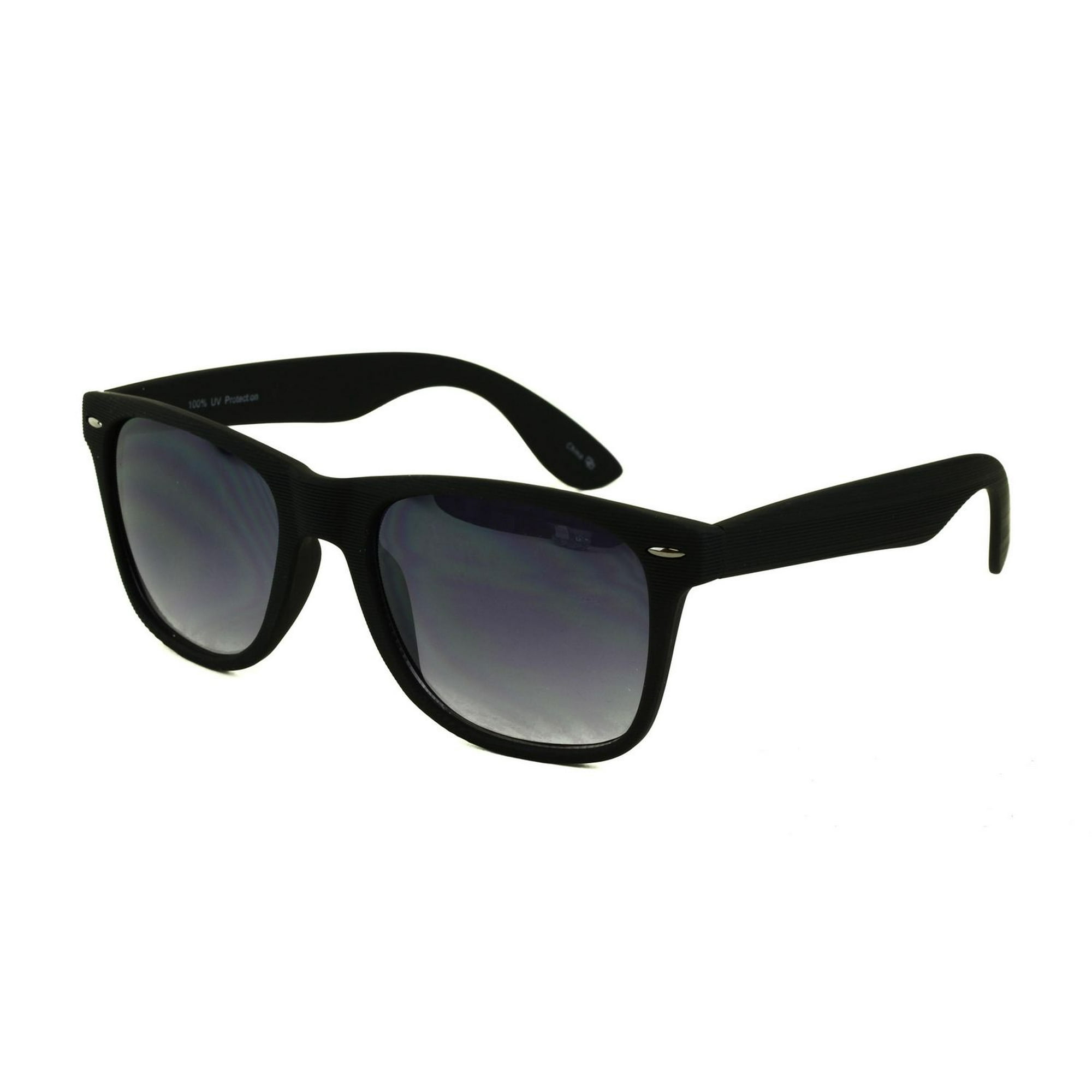 George Mens Black Wayfarer Sunglasses