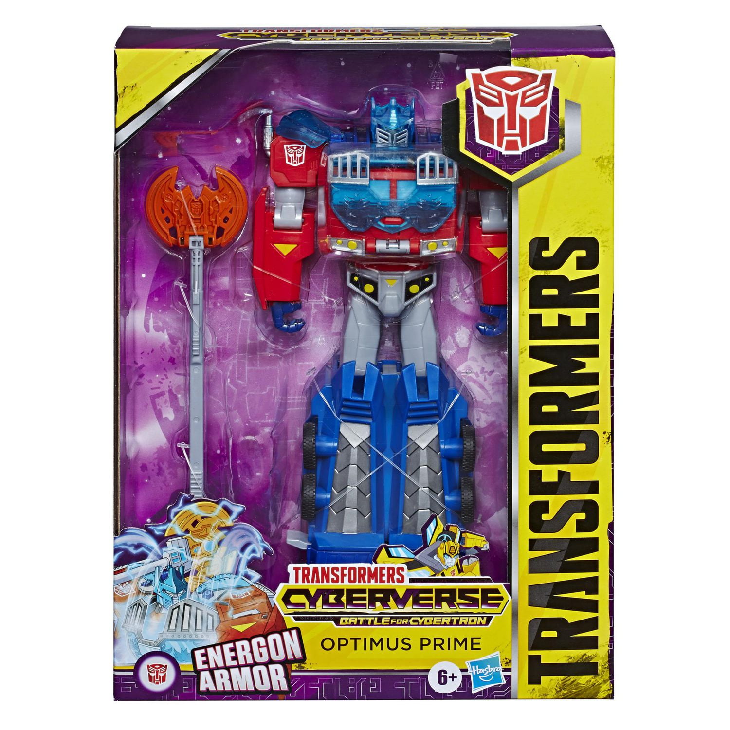 Transformers Bumblebee Cyberverse Adventures Dinobots Unite Toys Ultimate  Class Optimus Prime Figure, Energon Armor, Ages 6 and Up, 9-inch 