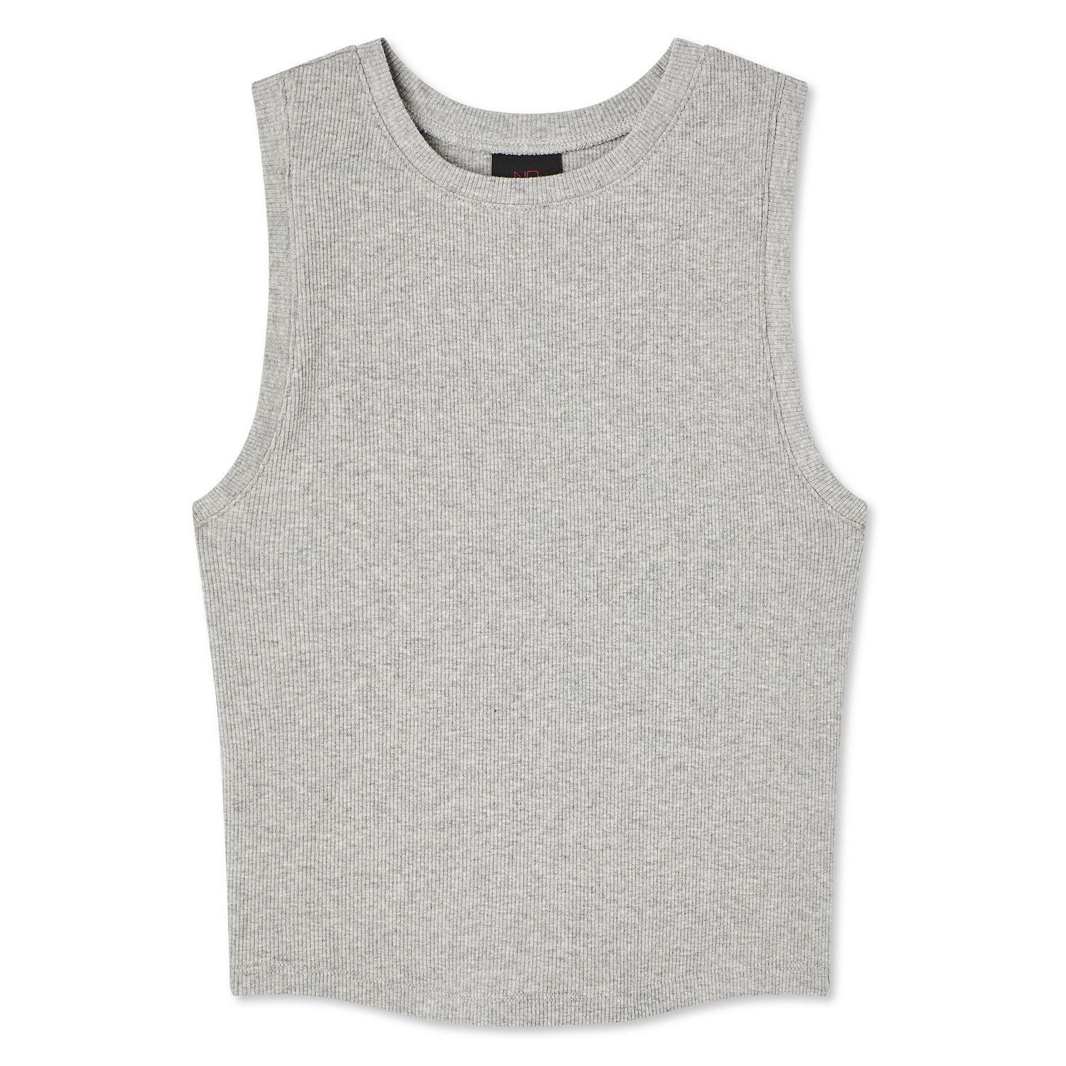 No Boundaries Women's Rib Tank Top, Sizes XS-XXL