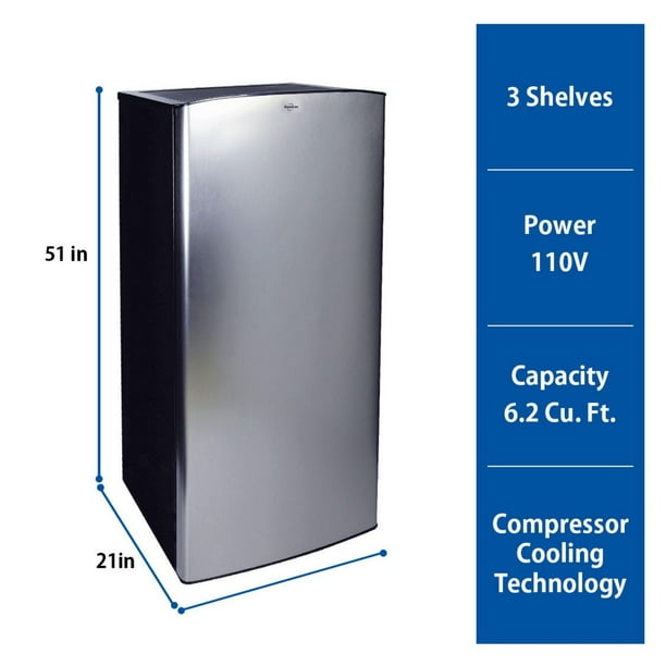 Congélateur vertical compact Koolatron, 3,1 pi3 (88 L), dégivrage