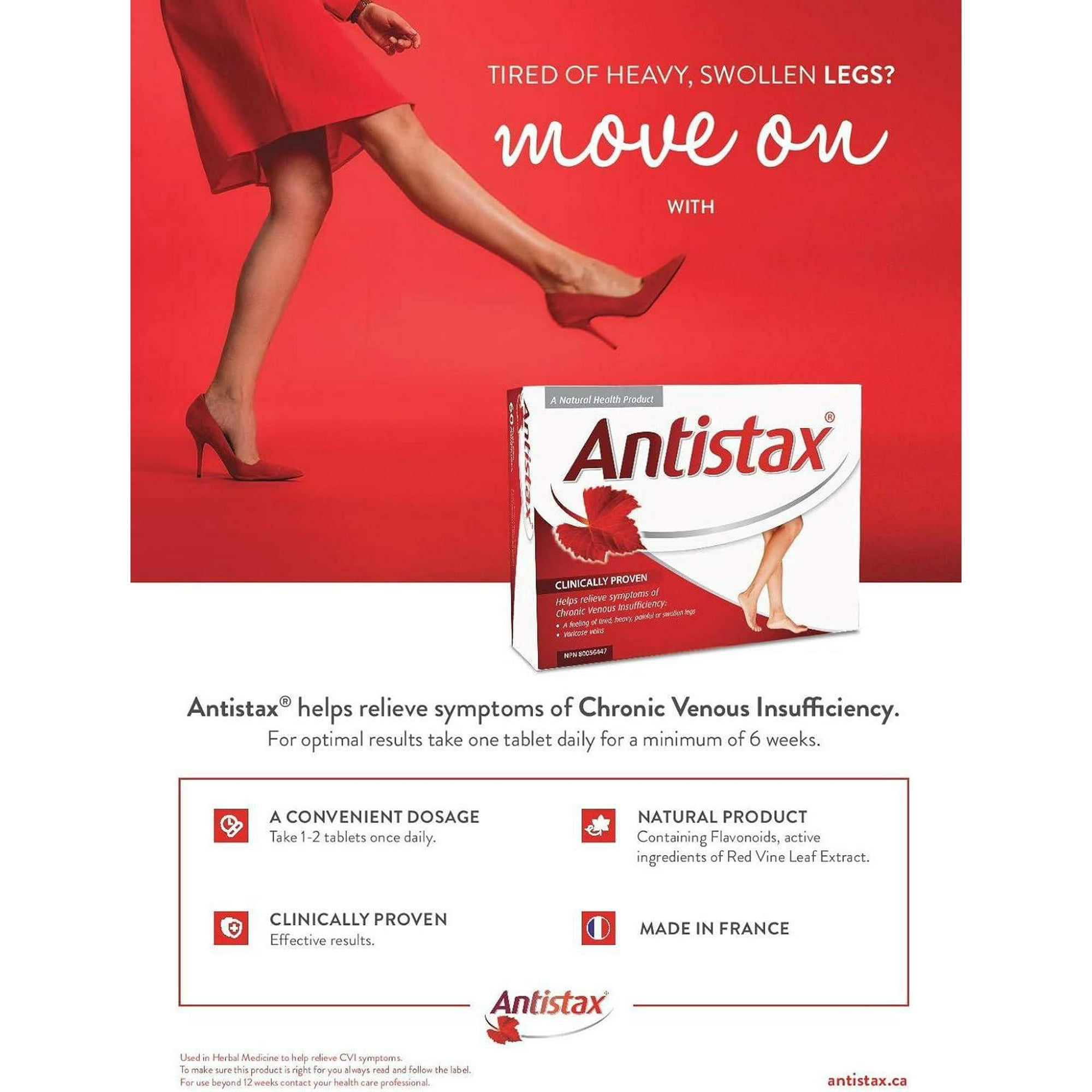 Antistax, 30 Count, Helps Relieve Symptoms of Chronic Venous