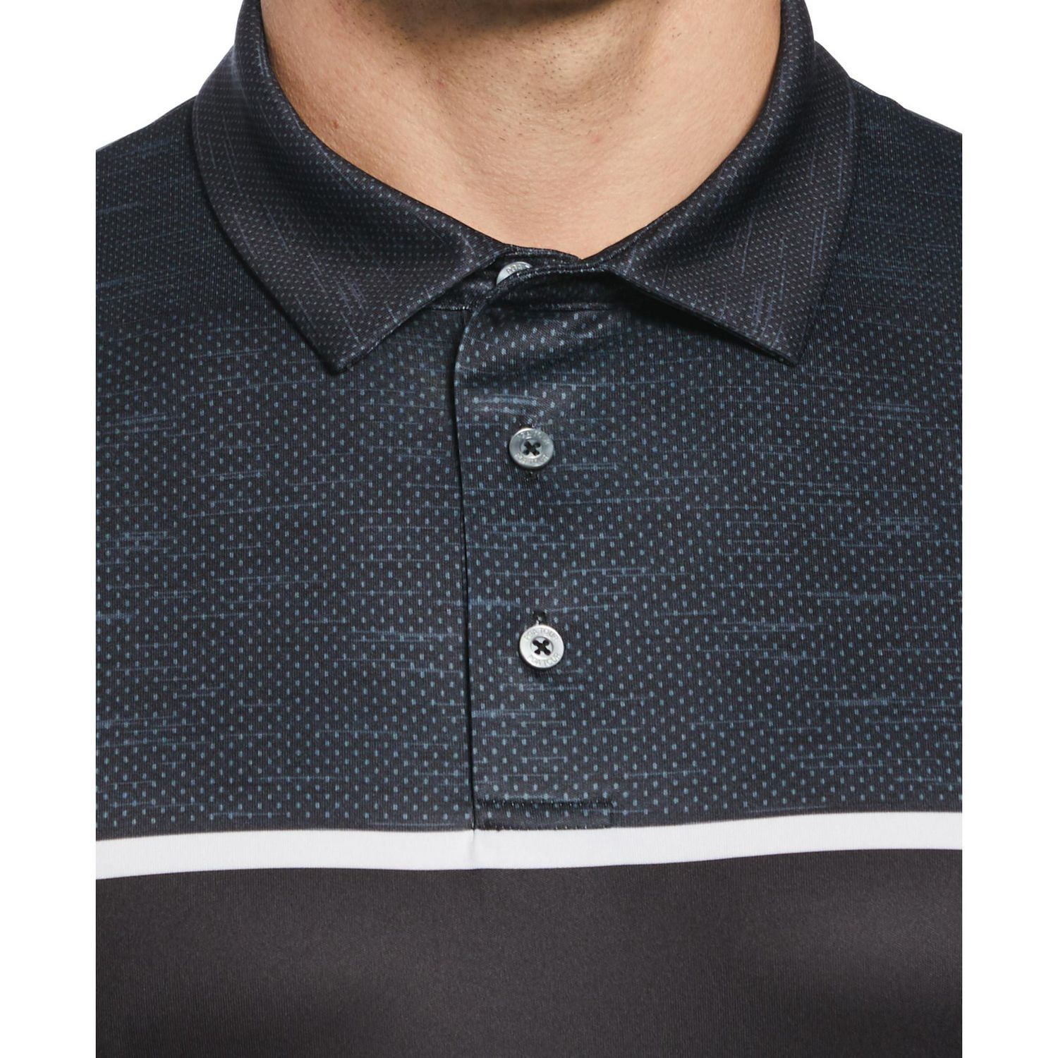 PGA TOUR APPAREL Men's Stitched Chest Block Print Golf Polo Shirt
