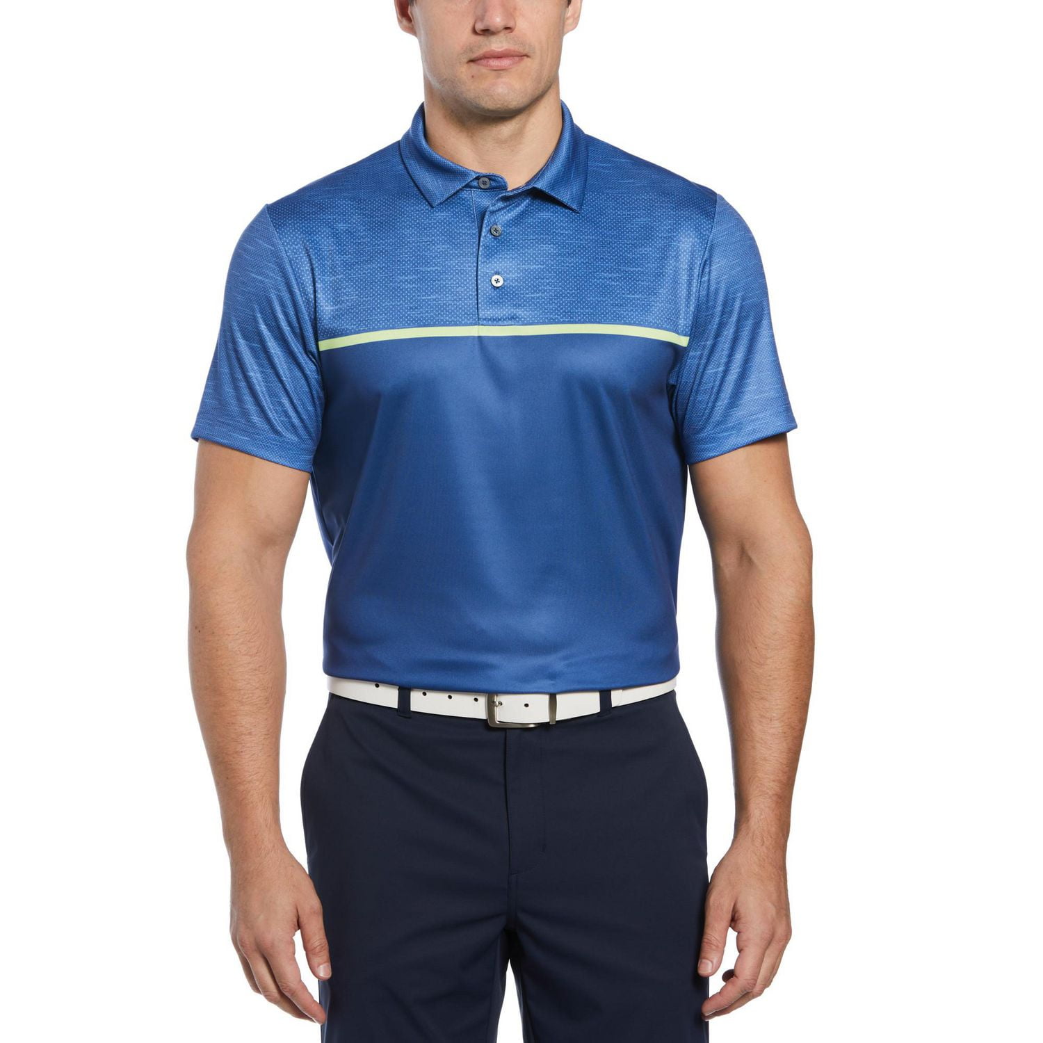 PGA TOUR APPAREL Polo de golf cousu sur la poitrine pour homme