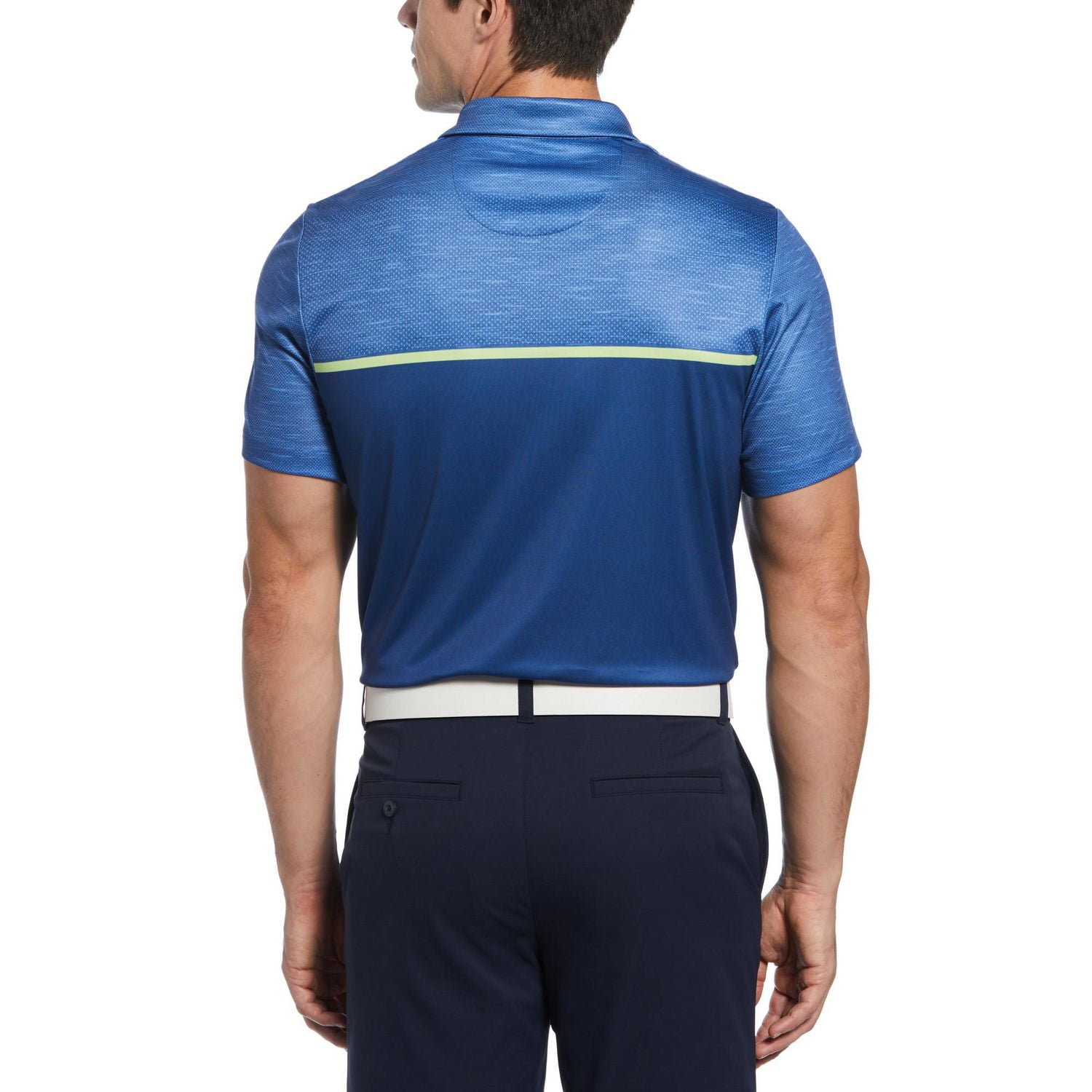 PGA TOUR APPAREL Men's Stitched Chest Block Print Golf Polo Shirt