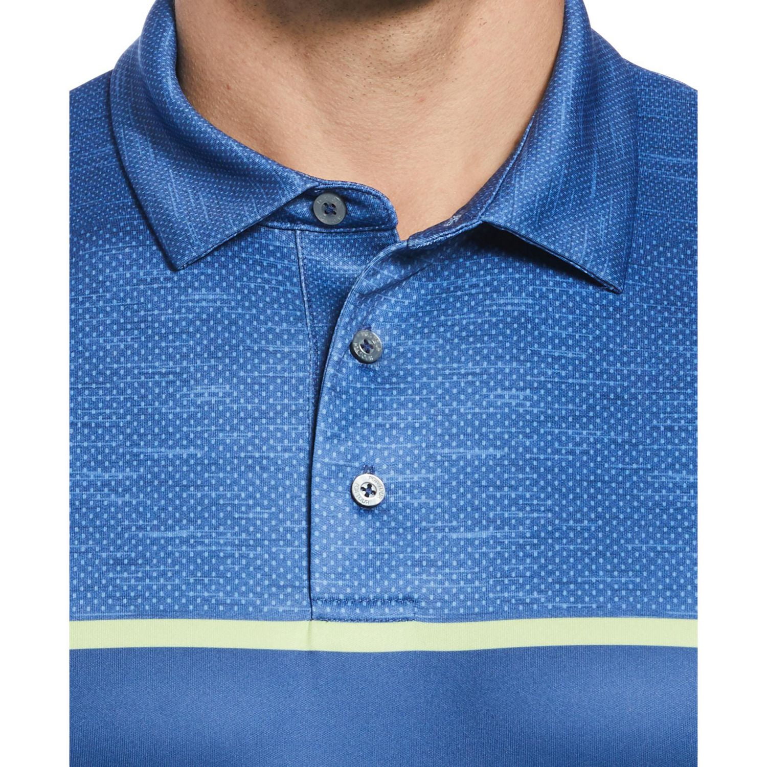 PGA TOUR APPAREL Men's Stitched Chest Block Print Golf Polo Shirt