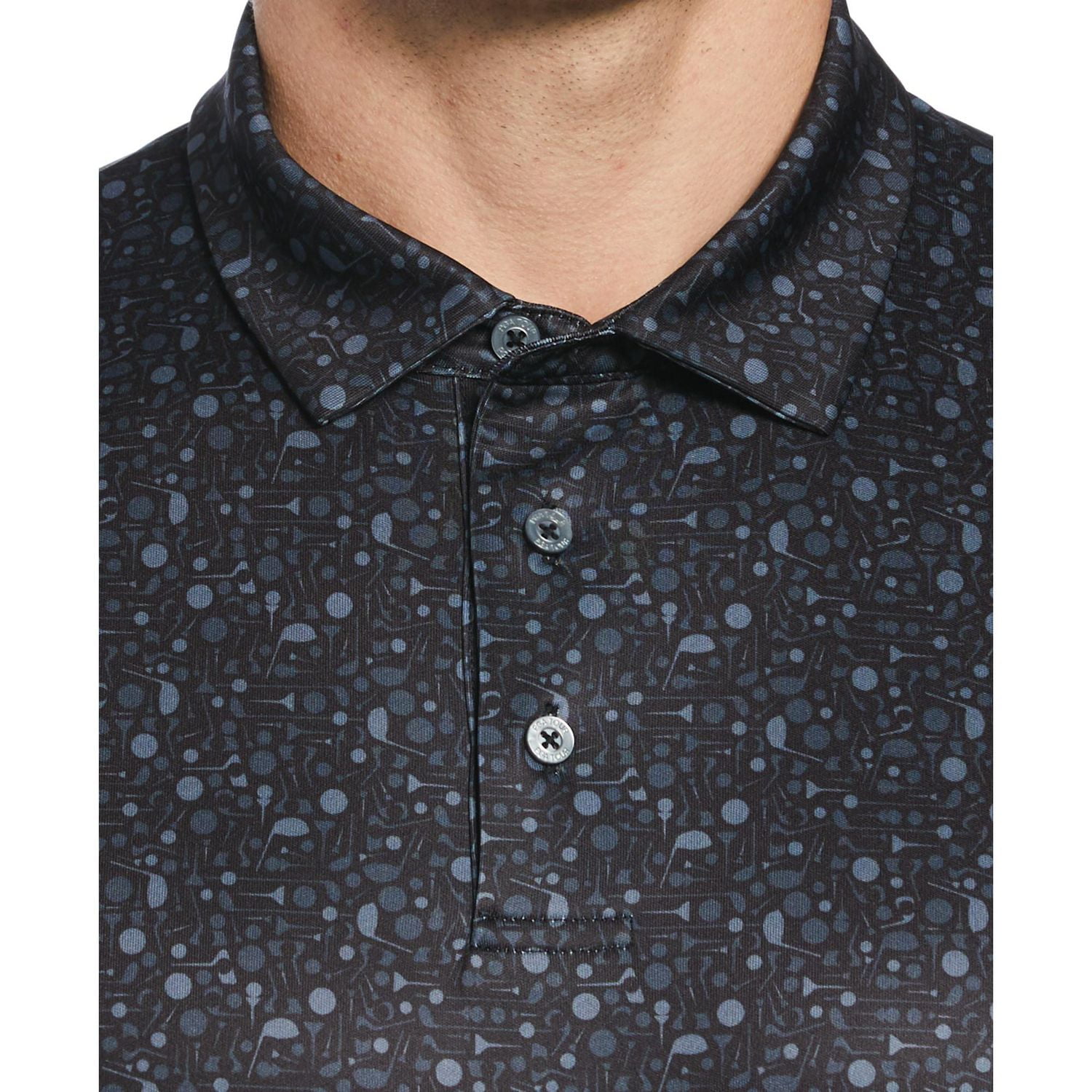 PGA TOUR APPAREL Men's All-Over Golf Print Golf Polo Shirt