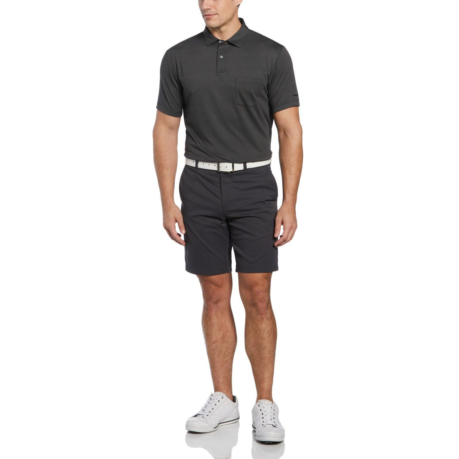 PGA TOUR APPAREL Men's Micro Jacquard Golf Polo Shirt