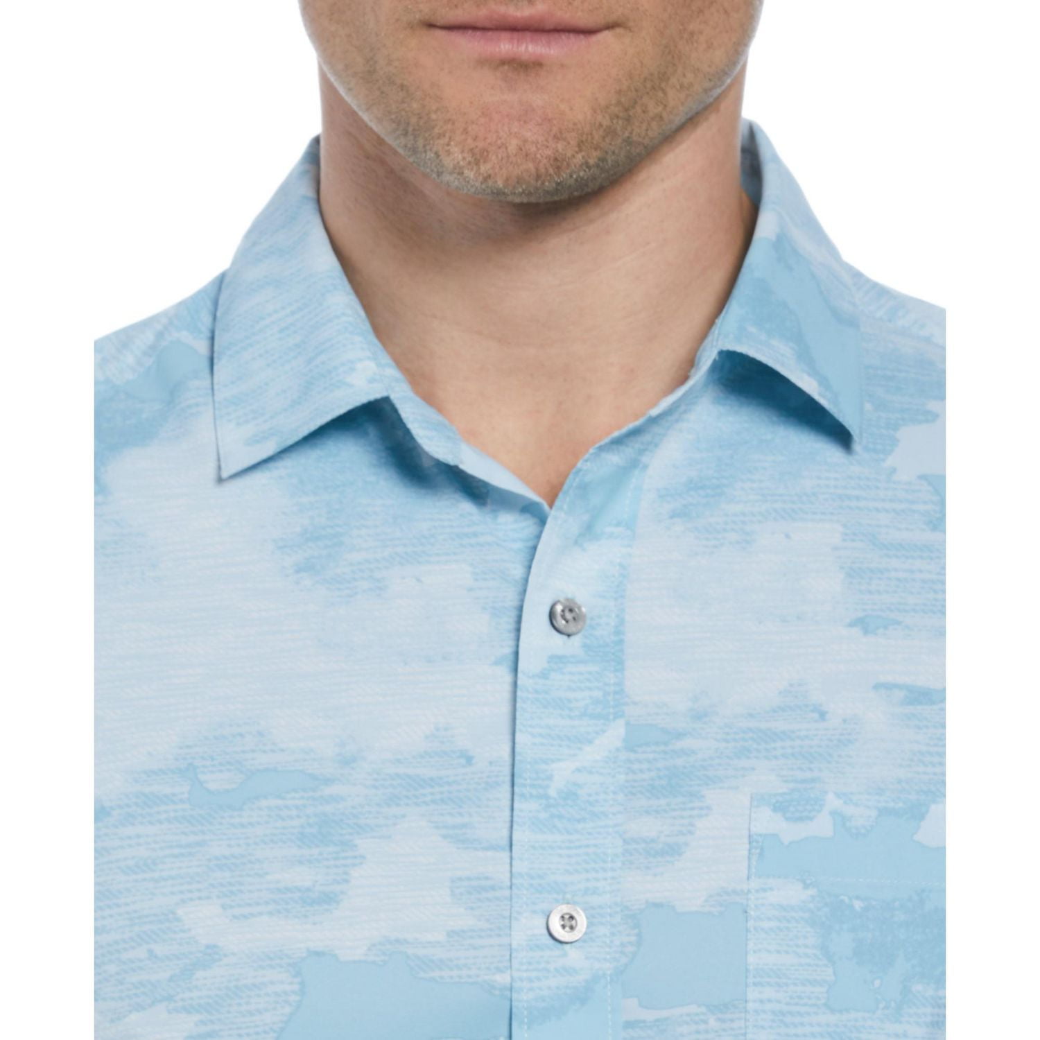 PGA TOUR APPAREL Men's Abstract Sky Print Golf Shirt